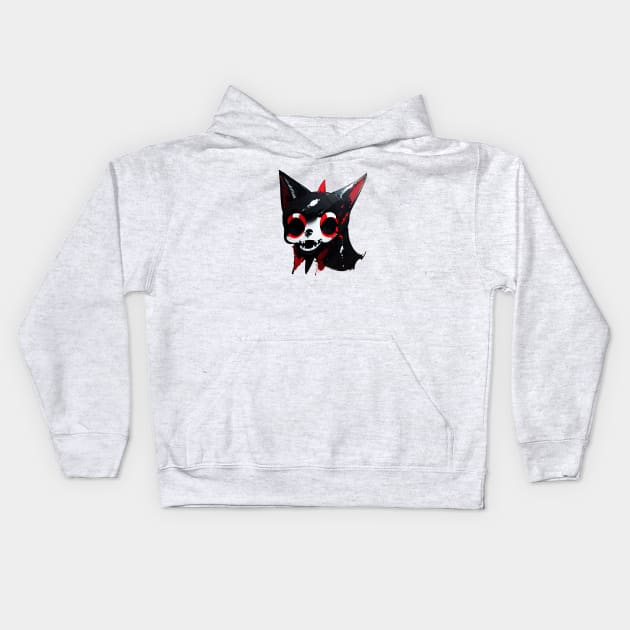 The Diable Cat Kids Hoodie by L'Appel du Vide Designs by Danielle Canonico